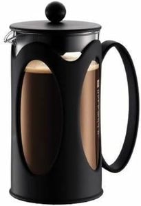 BODUM 10685-01 Kenya 8 Cup French Press Coffee Maker, Black, 1.0 l, 34 oz