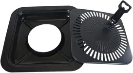 CanCooker Portable Conversion Grill | Easily Convert The Multi-Fuel, Portable Cooktop, or ANY Burner to a Grill, Black, 12 x 12 x 3