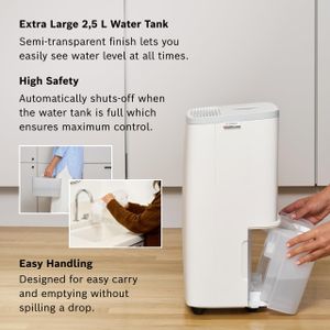 Bosch Dry 2000 Dehumidifier – Compact Moisture Removal