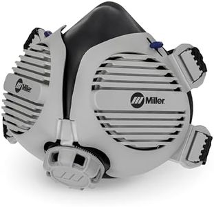 Miller LPR-100 Gen. II Half Mask Respirator, Nuisance OV Relief M/L - Welding Respirator Mask with Filters - P100 Respirator Mask for Filtrating Particulates & Aerosols - Respirator Under Helmet