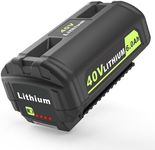 PEYESTEN 6.0Ah Battery Replace for Ryobi 40V Lithium-Ion Battery 6.0Ah OP4040 OP4050A OP40602 OP40201 Compatible with Ryobi 40-Volt Cordless Power Tools and 40V Battery Chargers