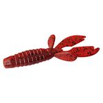 Tackle HD 10-Pack Texas Craw Beaver, 4.25" Twin Tail Fishing Bait, Soft Plastic Fishing Lures and Jig Trailers for Bass Fishing, Crawfish Bass Lures, Louisiana Red