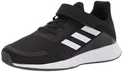 adidas Unisex-Child Duramo Sl Shoes Running, Black/White/Dash Grey, 7 US Toddler