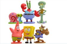 BHOOLU&GOOLU Colorful Miniature Figures for Aquarium Decoration - (6 pcs/Set)