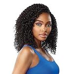 Sensationnel Curls Kinks & CO Textured Clip In Human Hair Blend Hair Extension 9PCS - RULE BREAKER 10 INCH (1B Off Black)