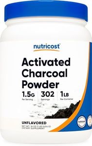 Nutricost Activated Charcoal Powder 1lb - Food Grade Powder, Vegan, Gluten Free, Non-GMO