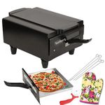 Sunberg 2000W Electric Tandoor with Stainless Steel Heating Element | Versatile 14-Inch Compact & Portable Pizza Oven for Baking, Roasting, and Grilling | Ideal for Quick and Healthy Home Cooking.