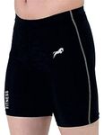 JUST RIDER Swimwear Swimming Shorts Trunk for Men & Women (M, BLACK)