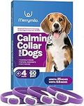 MerryMilo Dog Calming Collar, Natural Anxiety Relief for Dogs, Adjustable Dog Calming Pheromone Collar with 60 Days Long-Lasting Effect for All Dog Types (4 Packs)