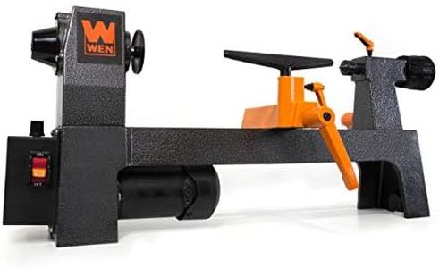 WEN Mini Benchtop Wood Lathe, 8-Inch by 13-Inch with Variable Speed (LA3421)