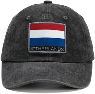 Trendessence 2026 World Cup Netherlands Fan Baseball Cap,Adjustable Flag Baseball Hat for World Cup Fan Black