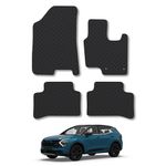 Kia Sportage Non-hybrid (2022+) Rubber Car Mats Compatible with Tailored Fit Heavy-Duty Floor Mats Set Accessory Waterproof Durable Custom Fit 4 Pieces Water Resistant Easy-Clean With Clips