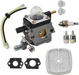 ALL-CARB Carburetor Fits for Zama C1U-K54A Mantis Tiller 7222 Echo 12520013123 Fuel Line