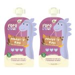 Rorosaur Baby Food - Ragi & Wheat, Ready to Eat Cereal & Porridge for Little One | Rich in Vitamins, Minerals & Protein | No Added Sugar/Salt, Preservatives - Pack of 2 (100gms each)