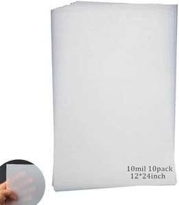 10 Sheets 10 mil Mylar Sheet 12 x 24 inch Milky Translucent Plastic Blank Stencil, Make Your Own Stencil Template Material