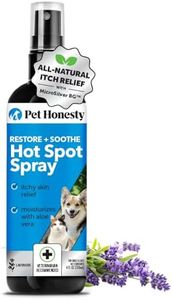 Pet Honesty Restore + Soothe Hot Spots Spray for Dogs & Cats - Gentle on Sensitive Skin, Chlorhexidine Alternative Spray, Soothes Itching, Irritation with Aloe and Microsilver (Lavender) - 4oz