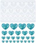 3D Heart Shape Silicone Resin Molds, 25 Cavities Casting Heart Shape Mold for DIY Crafts/Jewelry/Pendants/Earrings/Keychains/Decorative/Soap Making, Handmade Love Heart Moulds for Gifts & Souvenirs