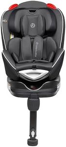 Ickle Bubba Radial Group 0+/1/2 Car Seat, Suitable from Birth to 25kg (Approx. 7 Years), 360 Degree Rotating Design for Easy Access & Integrated ISOFIX Base for Secure Installation - Grey/Black
