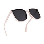 FEISEDY Women Oversized Vintage Polarized Sunglasses Square Cute Trendy Classic Simple Men B2758