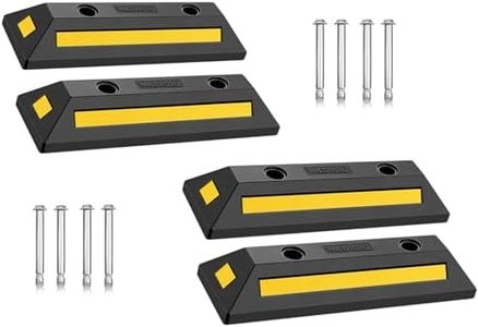WADIQIU 4 Pack 21.7inch Heavy Duty Rubber Parking Stopper for Garage