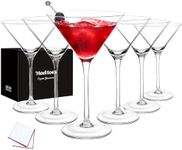 Moretoes Martini Glasses Set of 6, 