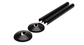 Talon Snappit for Towel Rail Radiators Pipe Covers and Collars (Black 500mm)