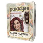 Paradyes Cherry Coffee Combo, No Bleach Ammonia-Free Formula for Natural Black Hair, Includes Coffee Brown Semi-Permanent Top-Up Color, Enriched with Herbal Extracts