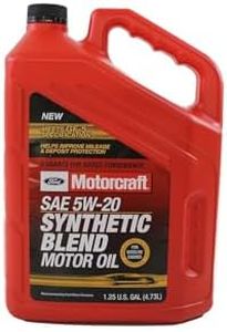 Genuine Ford Accessories (XO-5W20-5QSP) SAE 5W-20 Premium Synthetic Blend Motor Oil - 5 Quart