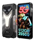 Ulefone Armor 34 5G Rugged Smartphone, 512GB ROM 2TB Expand, 25500mAh 66W, Android 15, 6.95" 120Hz, 64MP Night Vision, MTK Dimensity 7300 Outdoor Waterproof IP68 Mobile Phones Unlocked, Dual SIM NFC