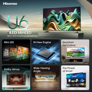 Hisense 50" 4K Mini-LED Smart TV – Ultra HD HDR Display
