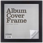 Pyramid International Black Wrapped MDF Album Cover Wall Art Frame, Paper, Multi-Colour, 31 x 31.5 x 1.3 cm