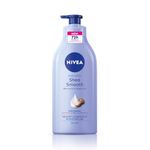 NIVEA Shea Smooth 600ml Body Lotion with Hyaluronic Acid & Deep Moisture Care | 72Hr Hydration | With Shea Butter | Non Greasy Formula for Smooth, Supple & Healthy Looking Skin | For Dry Skin