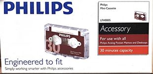 Philips - Audio and Dictation Mini Cassette, 30 Min. (15 x2) - 10 Pack by Philips