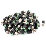 Sourcingmap 100 Pcs Screw Terminal Coaxial Cat5 to BNC Male Jack Video Balun Connector