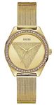 Guess Stainless Steel Analog Gold Dial Women Watch-W1142L2, Gold Band