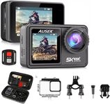 AUSEK 5K/30FPS 48MP Ultra HD 40M Underwater Action Camera (Sports Camcorder) with Fittings and Remote Control