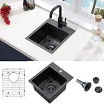 VCCUCINE Gunmetal Black Bar Sink Dr