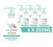 Baby Dove Head to Toe Wash - Gentle & Soothing Hair and Body Wash for Babies, Nourishing & Moisturising for Sensitive Skin, Tear-Free Formula, Ideal for Newborns - 200ml, Pack of 6