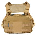 FEIWOOD GEAR Chest Pack Bag for Men, Tactical Chest Pack Utility MOLLE Chest Bag Rig with Concealed Pistol Holster