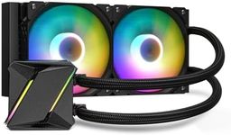 DARKROCK D-Series CPU Liquid Cooler with Radiator, Addressable RGB Lights, Pure Copper Pump, and AMD, AM5/ AM4, Intel LGA 1700/1200 Brackets Ready - Black (D240)