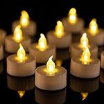 BENEVE LED Tea Lights - 24 Pack Battery Tea Lights Candles Realistic and Bright Flickering, Battery Operated Fake Unscented Operated Flameless Candles 200+ Hours for Wedding Holiday Party Decoration