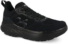 Gravity Defyer g-defy XLR8 Run Running Shoes for Men | Comfortable Orthopedic Shoes for Standing All Day | Patented VersoShock Technology | Wide Toe Box Black