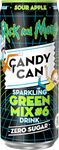 Candy Can, Rick and Morty, Green Mix, Sour Apple Flavoured Fizzy Drink, Nostalgic American Soda Flavours, Sugar Free, Sparkling Pop Cans (1 x 330ml)