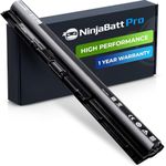 NinjaBatt Pro Battery M5Y1K for Dell Inspiron 14 15 17 5000 3000 Series 5558 5555 5755 5559 3558 3451 3551 5758 5758 5551 5755 5458 WKRJ2 HD4J0 GXVJ3 07G07 6YFVW K185W - Premium Cells [2600mAh/38Wh]