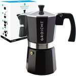 GROSCHE Milano Stovetop Espresso Maker Moka pot 12 espressp Cup size 23.6 fl oz, Black, Cuban Coffee Maker Stove top coffee maker Moka Italian espresso greca coffee maker brewer percolator