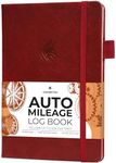 Clever Fox Auto Mileage Log Book – Vehicle Logbook with Mileage, Expense, Gas Consumption & Lubrication Trackers – Driving Logger for Car Records – A5 Size, 1,674 Mileage Entries (Wine Red)