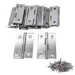 20 pcs 2inch Stainless Steel Door Hinge with Screws ，Cabinet Furniture Hardware Replacement