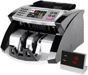 Mix Denomination Money Counter Machine Cash Value Bill Counting for Canadian Currency UV/MG/IR Counterfeit Detection (Doesn’t detect Denomination for USD and Others Currency) (SY6000T)