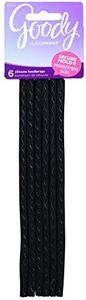 Goody SlideProof Headwraps, 6mm, Black, 6-count (Pack of 3)