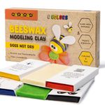 Medenka Beeswax Modelling Clay 240g - 6 Colors - 100% Natural, Non-Toxic, Never Dries Out